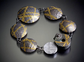 Bracelet with Peek-a-boo clasp by Patrik Kusek
